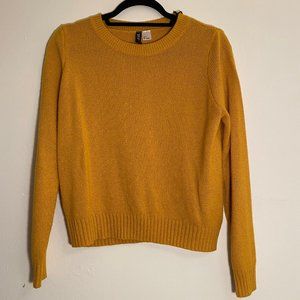 Dark yellow simple sweater